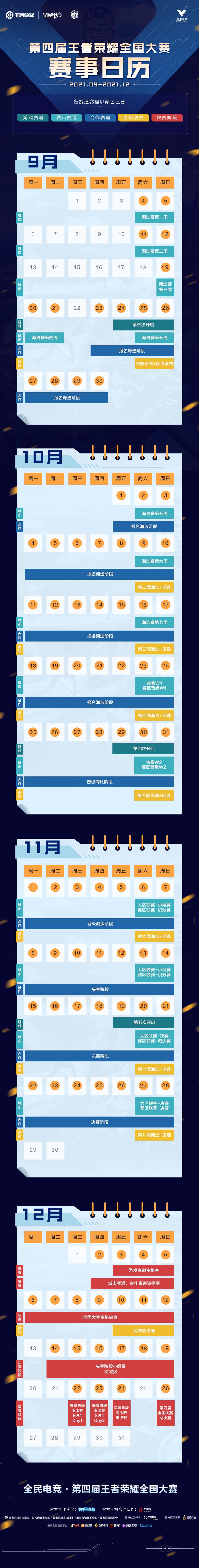 叮咚！你有一份第四届王者荣耀全国大赛专属日历待查收