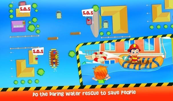 消防队员城市火灾救援冒险