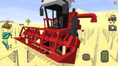 巨大的农场赛车Blocky Farm Racing