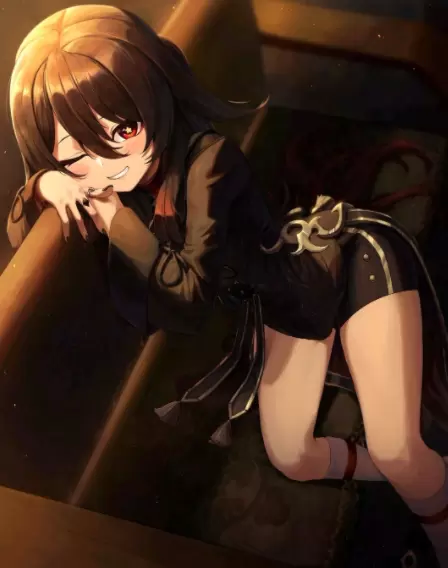 《原神》胡桃无遮挡去掉小内无爱心图片高清图