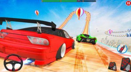 优秀的车驾驶Ramp stunt car driving games
