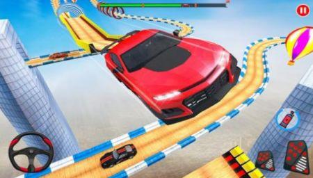 优秀的车驾驶Ramp stunt car driving games