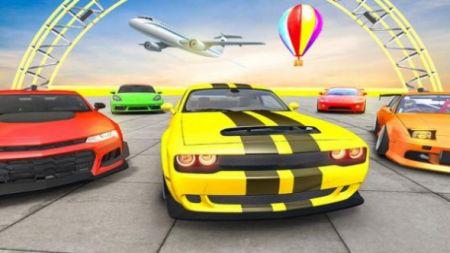 优秀的车驾驶Ramp stunt car driving games