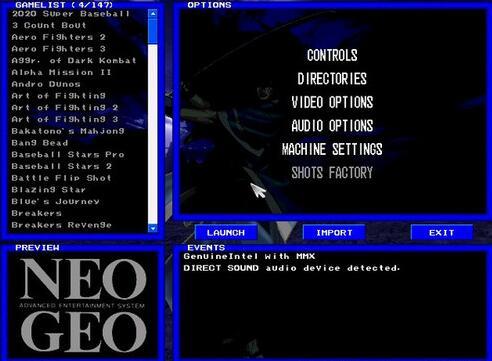 Neogeo游戏15合1+模拟器