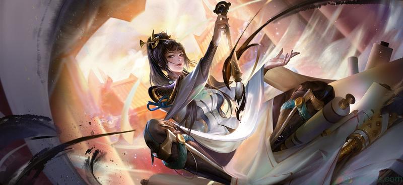 《王者荣耀》上官婉儿惊鸿之笔去内无遮挡大图