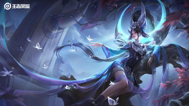 《王者荣耀》女娲朔望之晖去掉小内内无布料高清图