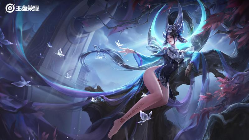 《王者荣耀》女娲朔望之晖去掉小内内无布料高清图