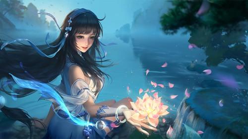 《王者荣耀》西施幻纱之灵高清无遮挡去掉小内图