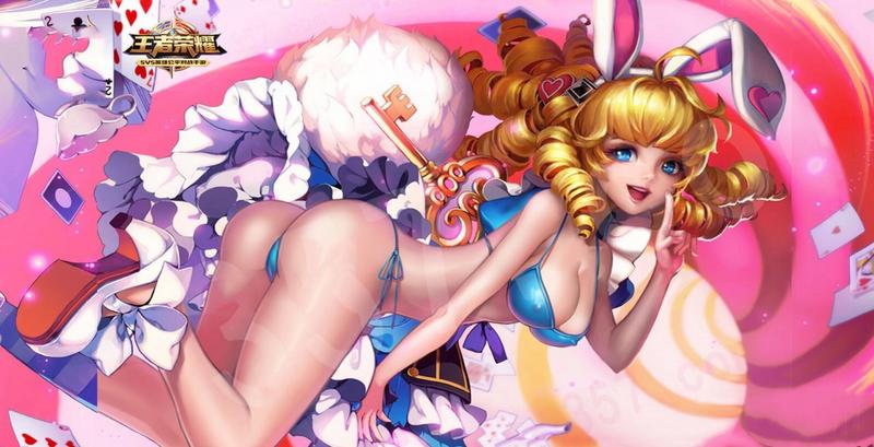 《王者荣耀》妲己去掉小内霸气爱心图分享