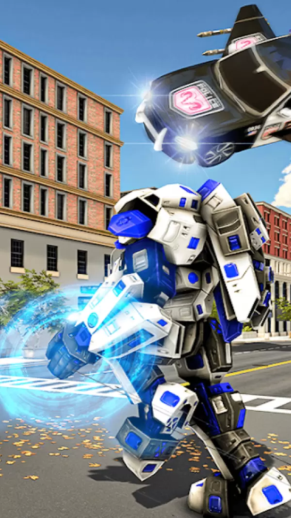 警车变形机器人