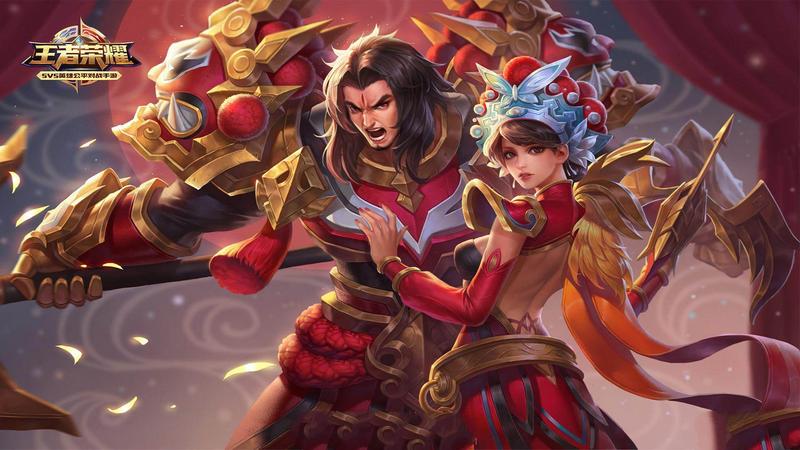 王者荣耀虞姬霸王别姬高清图无爱心