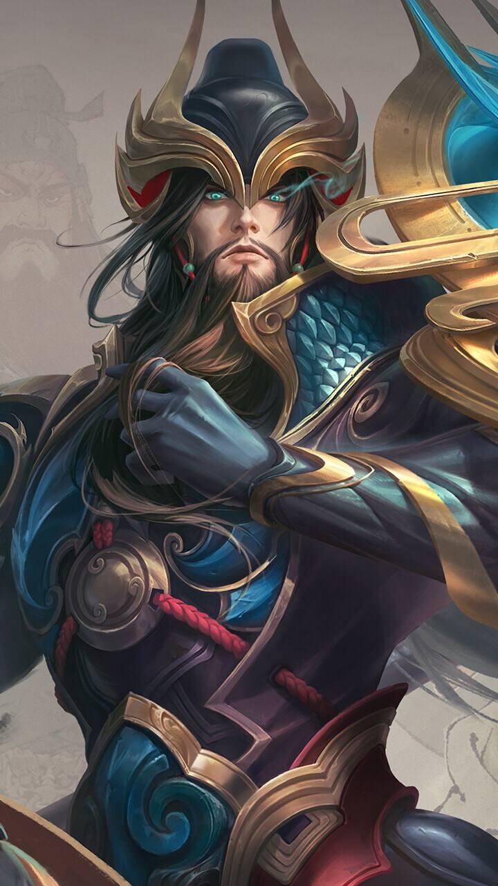 王者荣耀关羽无烟雾美图