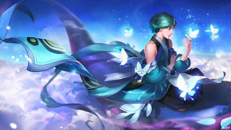 王者荣耀庄周男角色帅气图无爱心