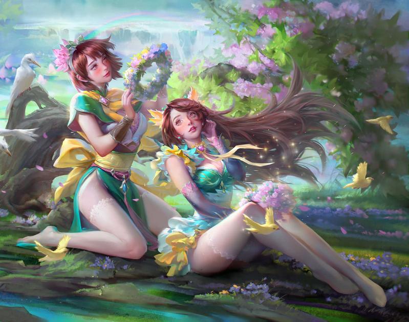 三国杀大小乔图片ps