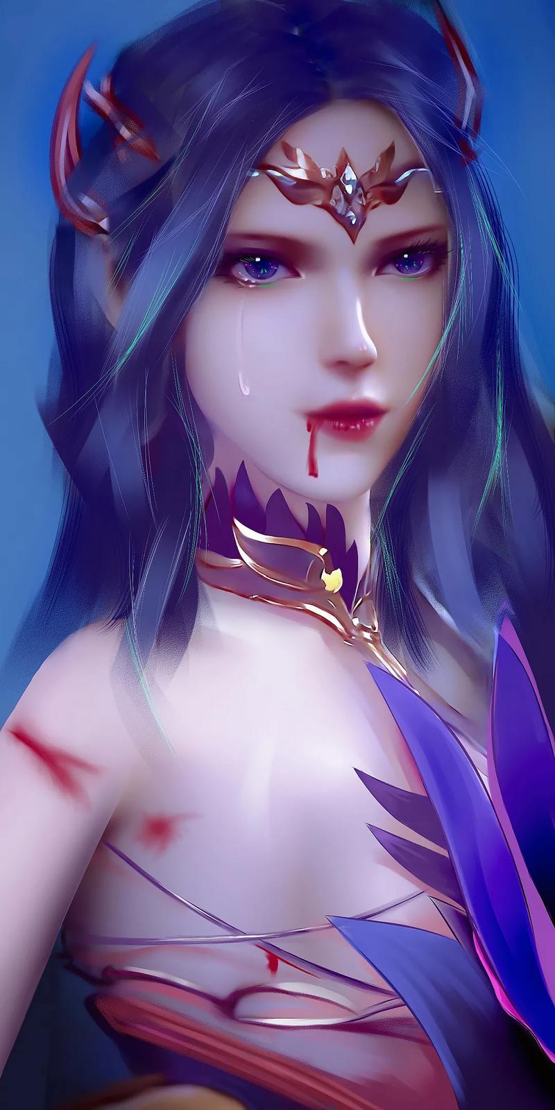 斗罗大陆黑化千仞雪的样子图片