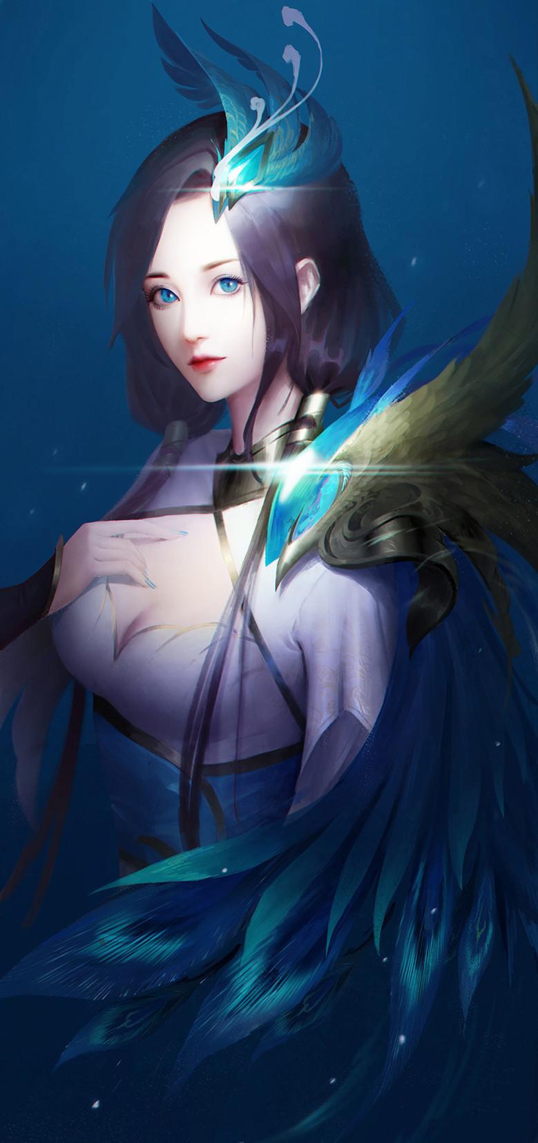 王者荣耀云霓雀翎虞姬图片同人