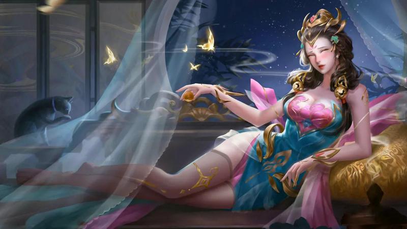 王者荣耀p图杨玉环闭眼穿上黑丝