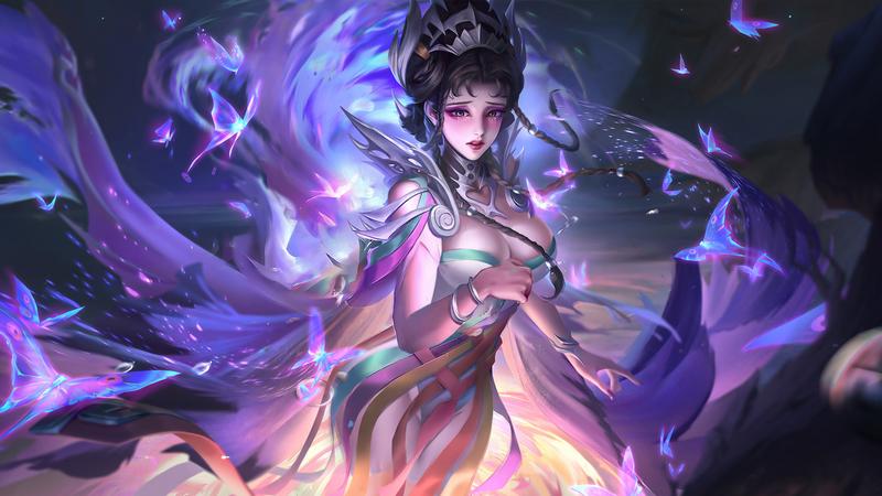 芈月白晶晶皮肤去布料ps图片无遮挡