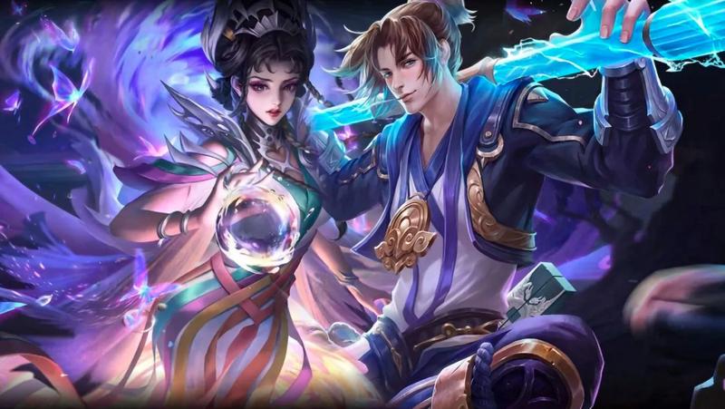 王者荣耀p图白晶晶与至尊宝