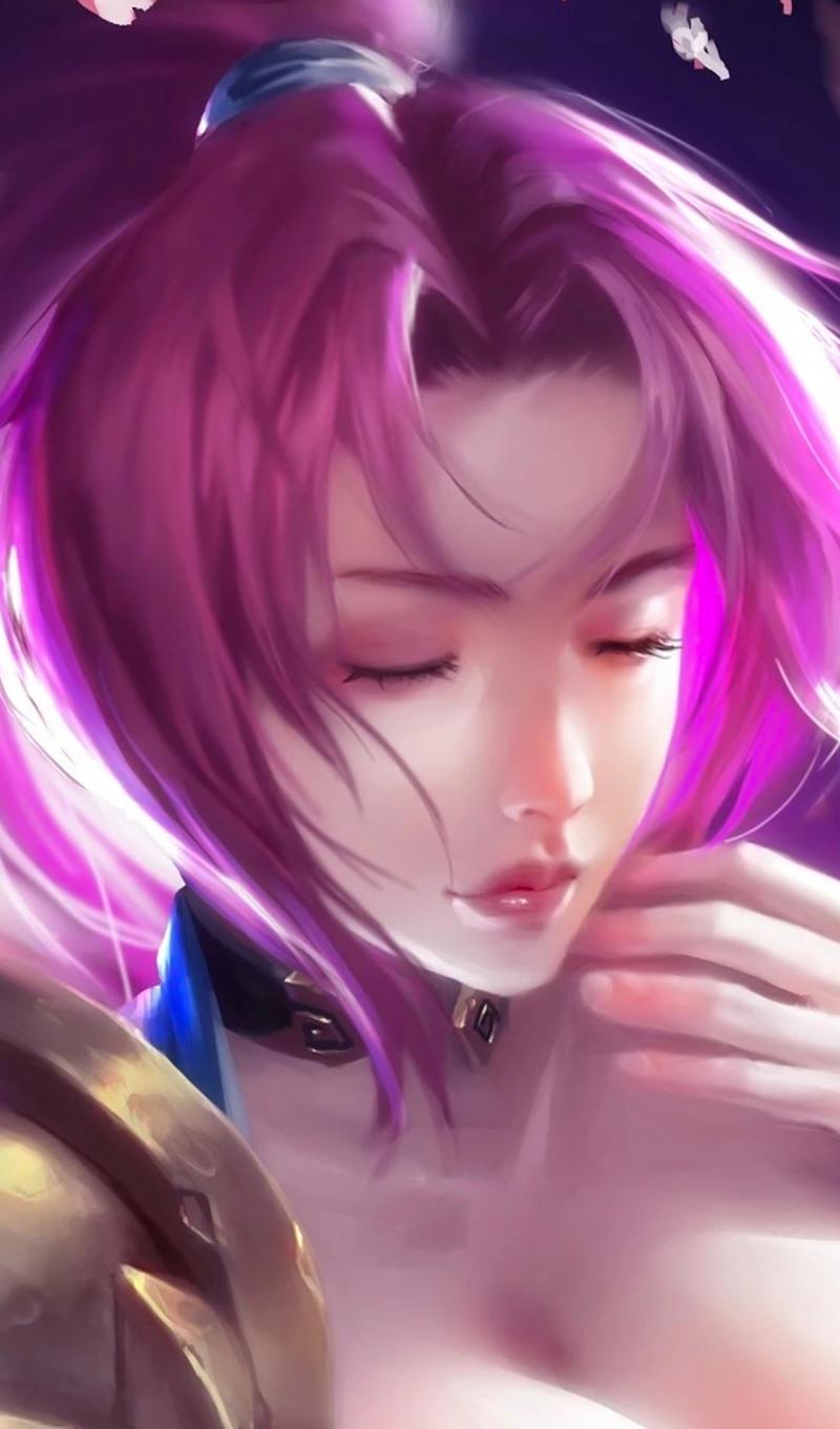 王者荣耀のエロス花木兰闭眼插图