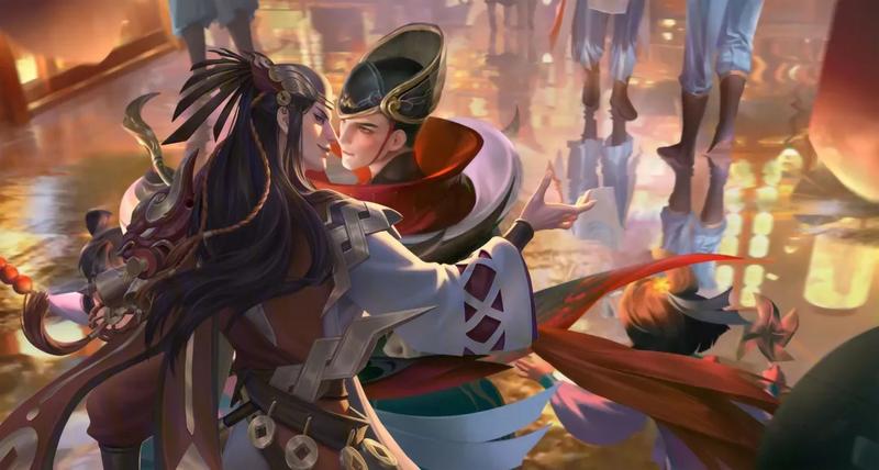 王者荣耀污图明世隐和狄仁杰新衣服万华元夜ps图片