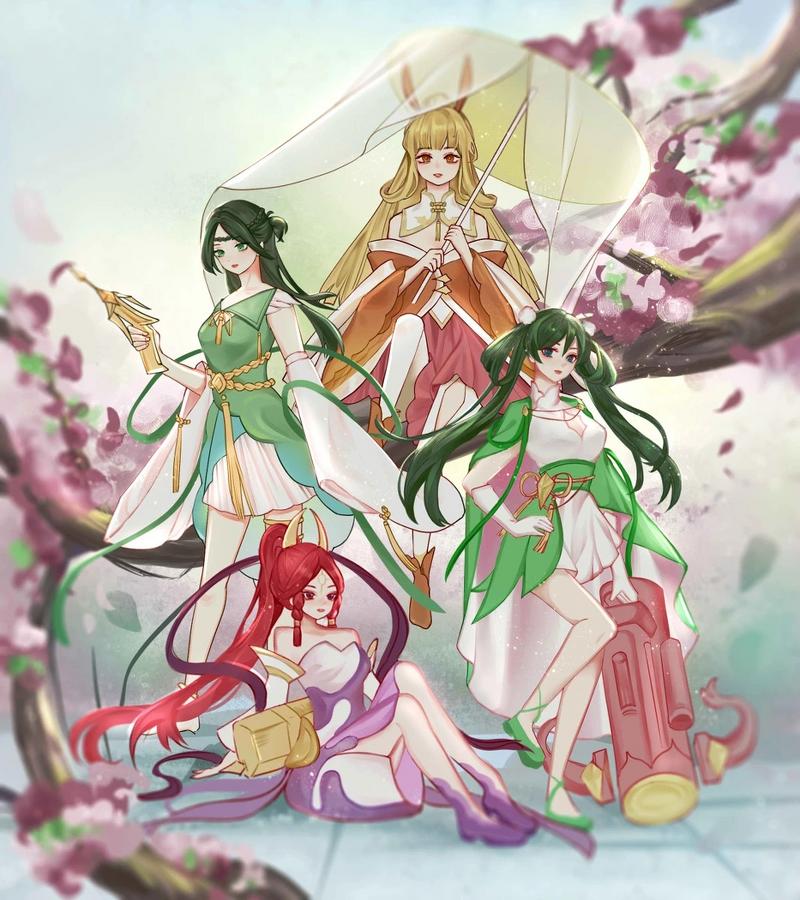 王者荣耀女性ADC同人美图