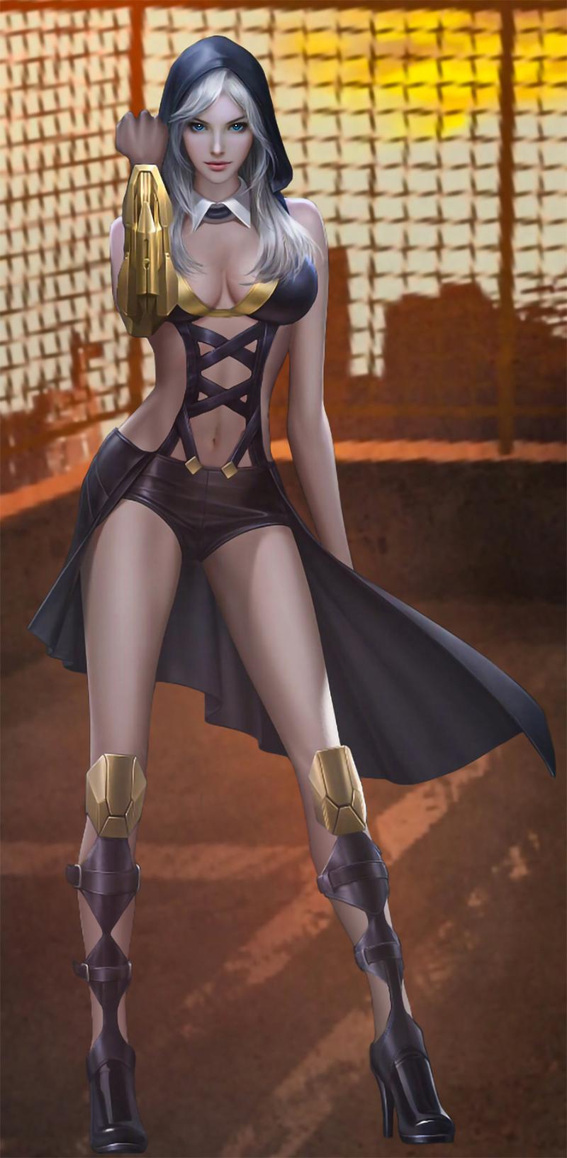 穿越火线:枪战王者p图cf孤狼大长腿