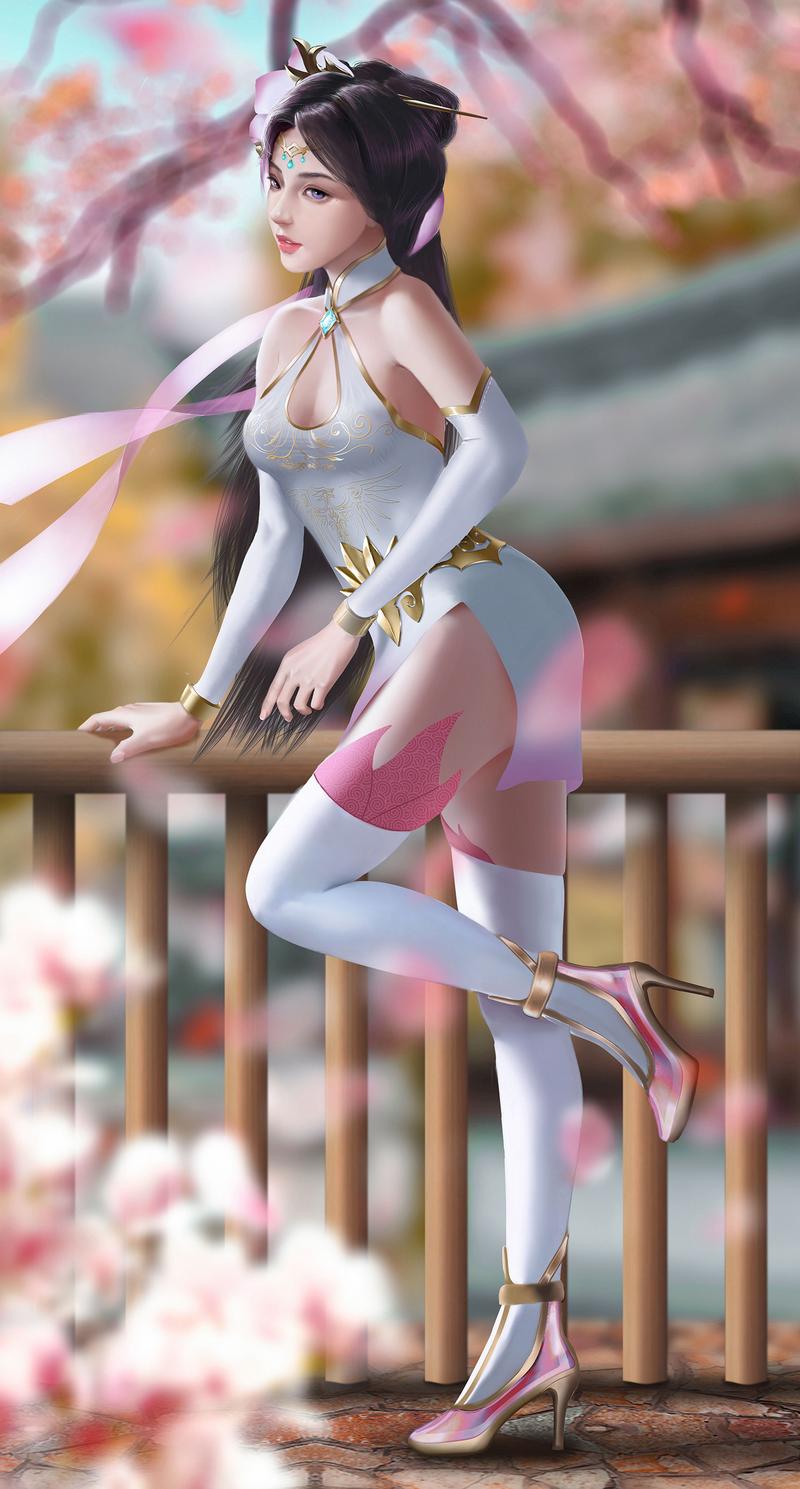 王者荣耀貂蝉同人美图竖屏壁纸