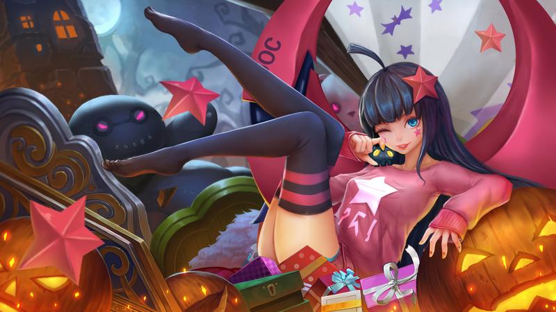 王者荣耀女英雄换衣服图小乔cos凯莉黑美腿