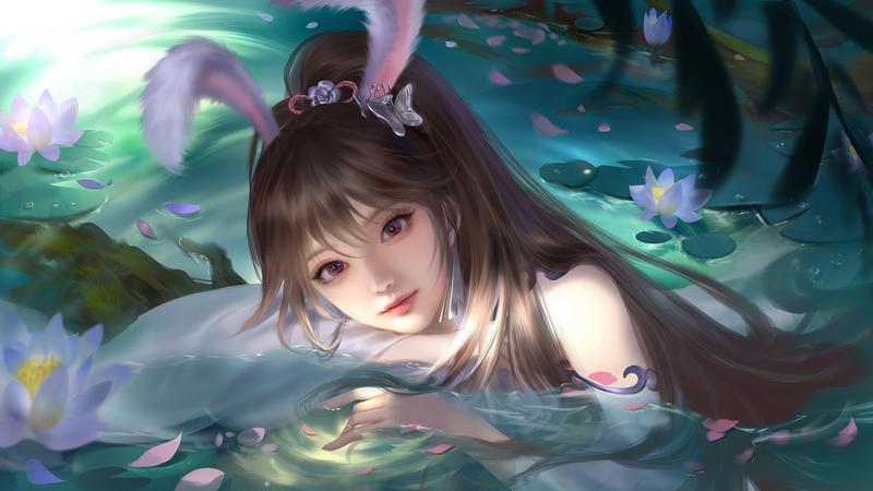 斗罗大陆小舞唯美图片荷花