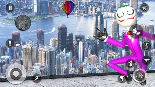 城市火柴人蜘蛛英雄无限金币版2022