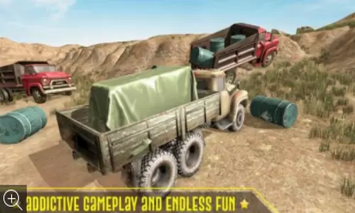 泥泞卡车越野货物