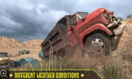 泥泞卡车越野货物