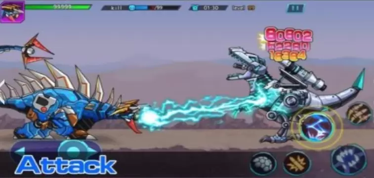 恐龙机器人对战僵尸