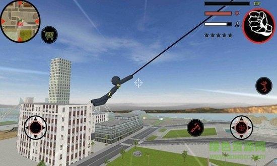 黑豹火柴人绳索英雄游戏