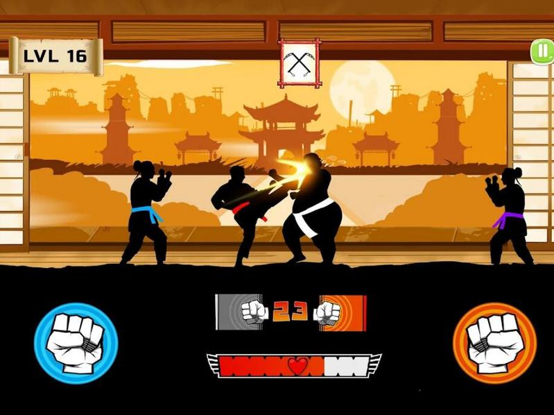 空手道战士真正的格斗