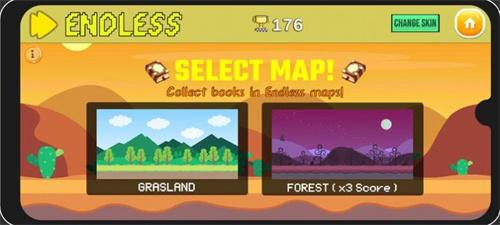 像素世界平台跳跃小游戏