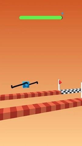 画登山者的腿游戏