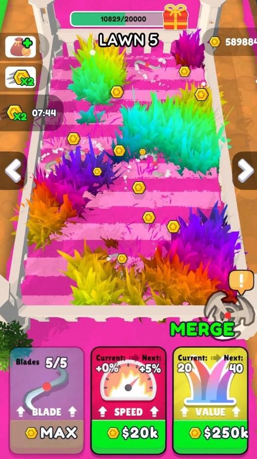 合并割草机游戏