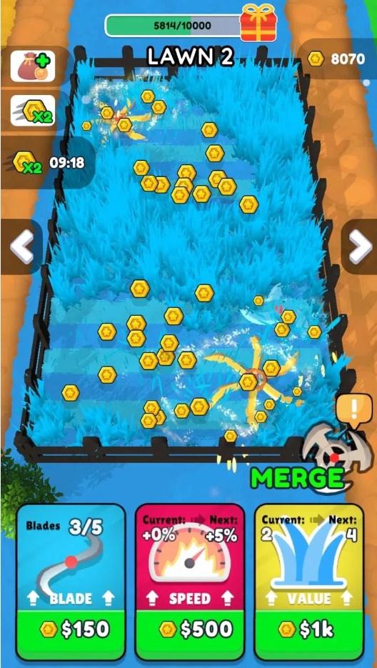 合并割草机游戏
