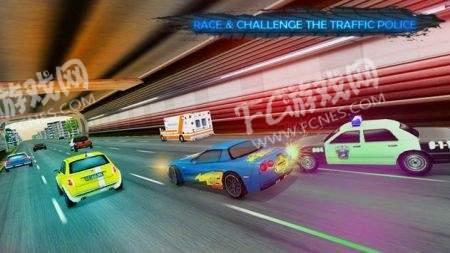 闪电汽车交通赛车游戏