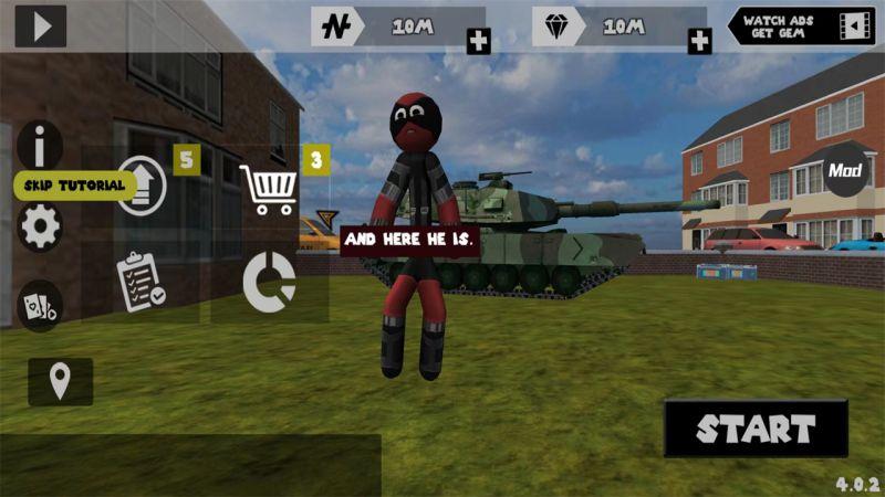 火柴人绳索英雄内置Mod菜单