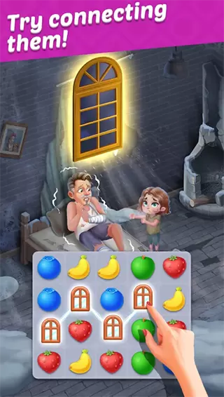 水果链接拼图游戏