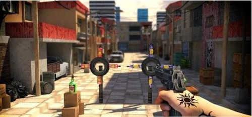 红球瓶子射击游戏