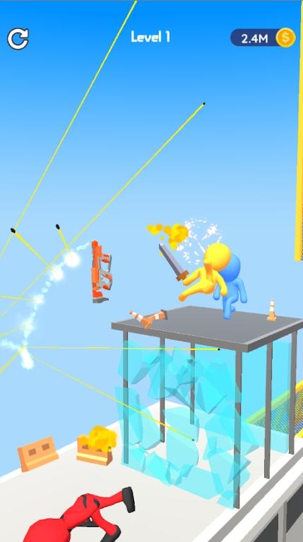 旋转中的枪游戏