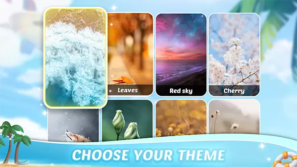 匹配图块风景游戏