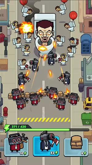 马桶人战斗警察大战僵尸游戏