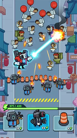 马桶人战斗警察大战僵尸游戏