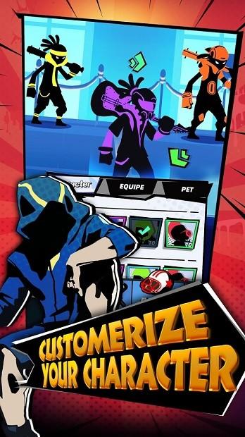 帮派小队火柴人