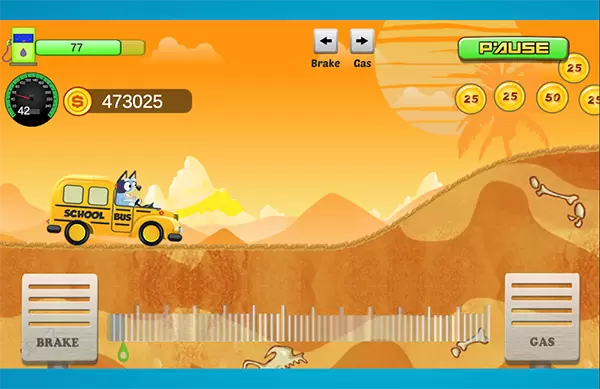 布鲁伊和宾果驾驶校车游戏